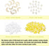 HEOCAKR Beads for Jewelry Making, 1200pcs Golden Series Acrylic Craft Beads for Necklace Earrings Bracelet Making Kit, Including Star, Moon, Pearl...