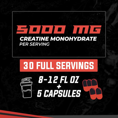 Huge Supplements Creatine Monohydrate Pills, 5g Per Serving, Clinically Dosed to Support Lean Muscle Growth, Recovery & Performance, Convenient Ca...