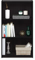 Furinno Basic 3-Tier Bookcase Storage Shelves, Dark Walnut...