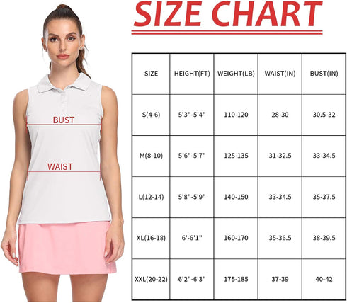 LastFor1 Women's Polo Sleeveless Shirts UPF 50+ Quick Dry Golf Tennis Athletic Tank Tops Outdoor Sports Purple M...
