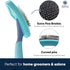 American Kennel Club AKC Firm Deshedding Slicker Dog Brush with Coated Tips for Gentle Detangling, Effectively Removes Loose Hair and Reduces Shed...