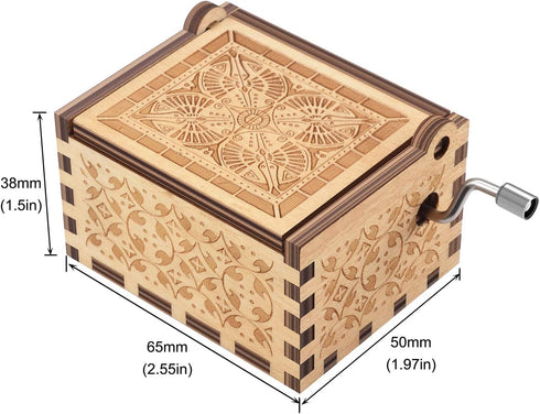 You are My Sunshine Wood Music Boxes,Laser Engraved Vintage Wooden Sunshine Musical Box Gifts for Girlfriend,Boyfriend,Family Friends,On Birthday,...
