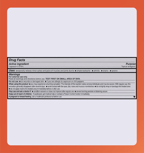 Rugby High Potency Capsaicin 0.075% Cream - Pain Relief Cream for Arthritis - 2 Oz (57g)...