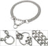 Dog Pet Martingale Pinch Metal Stainless Steel Collar for Training Walking Link Double Plated Choke Chain Neck for XL Dogs 24-28"...