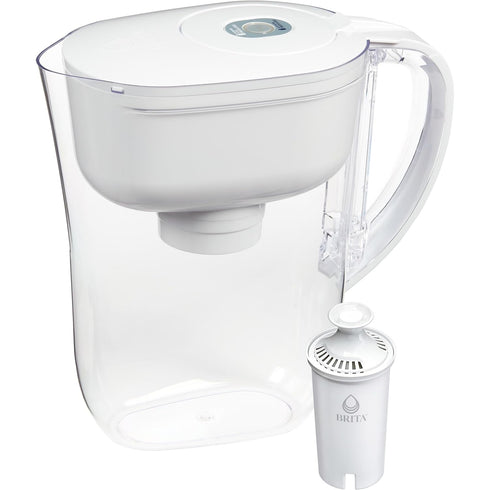 Brita Metro Water Filter Pitcher with SmartLight Filter Change Indicator, BPA-Free, Replaces 1,800 Plastic Water Bottles a Year, Lasts Two Months,...