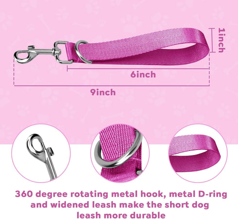 Short Dog Leash,Short Dog Leash for Training Traffic,Dog Rope Leash,Dog Leash for Small Dogs,Pet Leashes for Large Medium Dogs (Blue and Purple)...