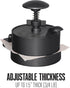 Weston Burger Press, Makes 4 1/2" Diameter Patties for Hamburger, Crab Cakes, Sausage, 1/4lb to 3/4lb, with Spring Ejector for Easy Removal, Singl...