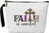 Christian Cosmetic Bag, Bible Verse Makeup Bag Gifts for Friends Wife Coworker, Toiletry Pouch Cosmetic Bag with Zipper (Faith is essential)...
