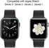 Leather Band Compatible with iWatch 42mm/44mm/45mm Genuine Leather Strap Bands Replacement for iWatch Series 1-8 Ultra 42/44/45/49 mm Bracelet Loo...