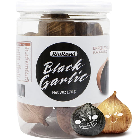 Black Garlic 170g Whole Black Garlic Aged for Full 90 Days Black Garlic Jar 0.37 Pounds...