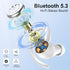 Headphones Wireless Earbuds Sport, Bluetooth 5.3 Ear Buds Over-Ear 3D Stereo Headset with Earhooks, 48H Wireless Earphones with HD Mic, IP7 Waterp...