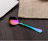 Berglander Rainbow Soup Spoon, 6 Pieces Stainiess Steel Titanium Plating Multicolor Soup Spoons, Colorful Round Spoons, Pack of 6...