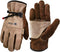 Leather Work Gloves for Men or Women. Large Glove for Gardening, Tig/Mig Welding, Construction, Chainsaw, Farm, Ranch, etc. Cowhide, Cotton Lined,...