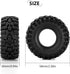 INJORA 1.0 Tires - 58 * 24mm Swamp Stomper S5 Tires for SCX24 AX24 TRX4M FCX24 1/24 1/18 RC Crawler Car,T1015...