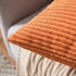 MIULEE Fall Pack of 2 Orange Pillow Covers 12x20 Inch Soft Boho Striped Corduroy Throw Pillow Covers Decorative Square Cushion Cases Pillowcases f...