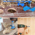 Auniwaig 40mm Dia Forstner Drill Bits Wood Hole Saw Auger Opener Cemented Carbide Round Shank 80mm Length Blue Woodworking Hinge Hole Drilling Bor...