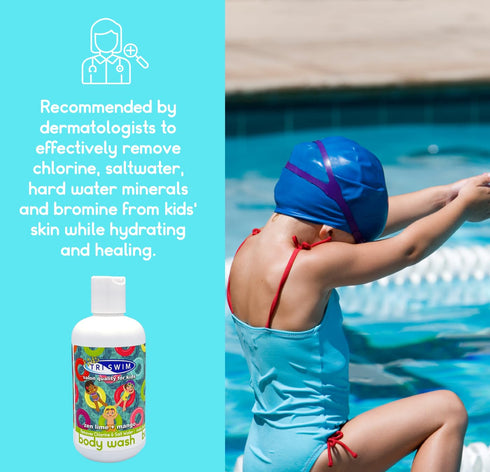 TRISWIM KIDS Scented Body Wash After-Swimmer Skincare, Chlorine Removal, Soothes and Moisturizes Skin, Relieves Symptoms Eczema & Dry Skin...