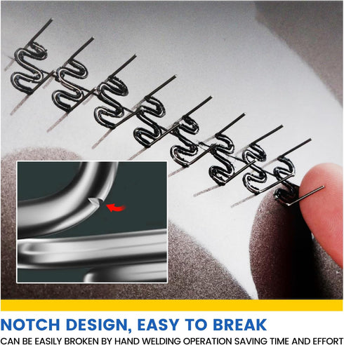 Allturn 1200 Pieces Hot Staples Welding Rods Bumper Repair Welding Wire for Repair Machine Car Bumpers Dashboards Lamp Holders Plastics Rings Dail...