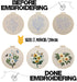 Embroidery Kit for Beginners,Cross Stitch Kits for Adults DIY Craft 3pcs Embroidery Pattern Needlework Fabric Embroidery Thread and Needles 1pcs E...