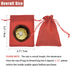 20pcs Burlap Bags with Drawstring, 2.7x3.5 Inch Red Jute Gift Bag Bulk for Christmas Wedding Party Favors, Jewelry and Candy Pouches...