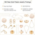 BENECREAT 10 PCS 18K Real Gold Plated S-Hook Clasps Necklace Clasp Jewelry Findings for DIY Jewelry Making...