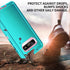 for Galaxy S10 Case,Heavy Duty Shockproof Dust/Drop Poof 3 Layers Full Bady Protection Rugged Case for Galaxy S10,Mint Green/Pink...