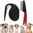 2PCS Flea Comb-Pet Knotting Comb, Tick Comb for Long Haired Pets- Remove Clumps Stainless Fine Tooth Dog Eye Comb Tear Stain Comb for Small Dogs C...