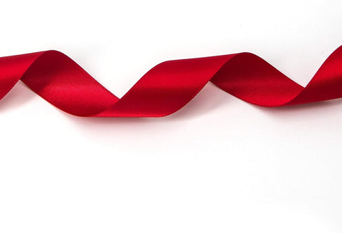 Ribbli 3 Rolls Double Faced Satin Red Craft Ribbon,Total 30 Yards,(1/4 Inch x 10-Yard,5/8 Inch x 10-Yard,1 Inch x 10-Yard),Use for Bows Bouquet,Wr...