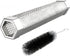 Pellet Smoker Tube, 12'' Smoker Tube with Brush, Premium Stainless Steel BBQ Wood Pellet Tube Smoker, 5 Hours of Billowing Smoke Tube Smoker for A...
