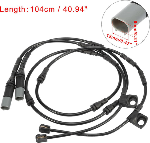 X AUTOHAUX 2pcs Car Front Brake Pad Electronic Wear Sensor Indicator 34356792567 34356792569 for BMW X5 2011-2016...