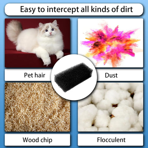 6 Pack EX201 Foam Filter Compatible with Shark CarpetXpert Upright Carpet EX201, R-EX200, EX150, EX151, EX121BRN...