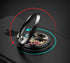 Blue Butterfly Image Glass Dome Custom Phone Finger Holder Bracket 360°Rotation Accessories Ring Stand for Cell Phones...