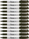 Sharpie Permanent Markers, Fine Point, Black, 12 Pack (30001) Size: 12 Office Supply Product...