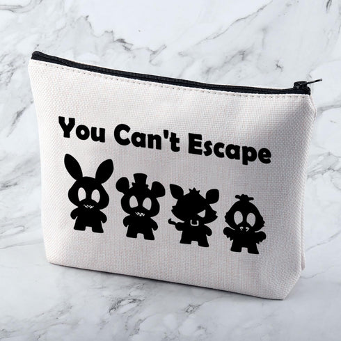 Horror Movie Lover Gift You Can't Escape Cosmetic Bag Movie Inspired Makeup Bag Freddy Friend Gift...