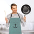 YOLOPARK Lovely Parent and Child Apron, Comfortable Simple Apron with Pocket for Painting Cooking Artist Chef, Pack of 2...