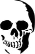 Halloween Skull Stencil, 7.5 x 12 inch (L) - Scary Halloween Head Stencils for Painting Template...