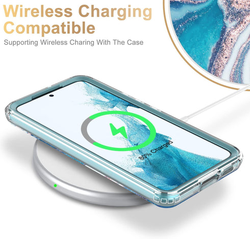 Esdot for Samsung Galaxy S22 Case,Military Grade Passing 21ft Drop Test,Rugged Cover with Fashionable Designs for Women Girls,Protective Phone Cas...