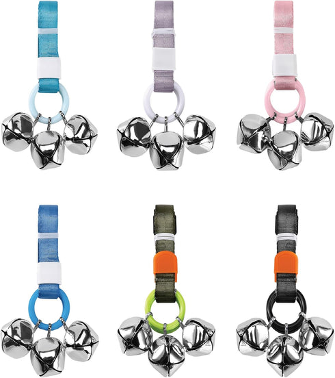 Puppy Bell Doorbells with Hanging Ring, Dog Bells for Potty Training, Attach to Doorknob or Anywhere Near the Door, Length and Height Adjustable, ...
