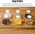 6pcs Spice Jars, Stackable Plastic Spice Jar with Shaker Lids Clear Dredge Spice Shaker Seasoning Containers for Storing Spice, Salt, Pepper and S...