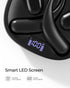 Open Ear Headphones, Bluetooth 5.3 Wireless Earbuds with Earhooks, 75 Hours Playtime, Fast Charging, Sweat Resistant, Digital Display Charging Cas...