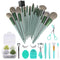 Koccido Makeup Brushes 30 Pcs Makeup Kit,Foundation Brush Eyeshadow Brush Make up Brushes Set (Green, 30 Piece Set)...