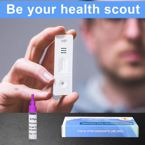 Helicobacter Pylori Test Kits, H. Pylori?h. Pylori Stool (Antigen) 10-15 Minutes of Quick Home Testing, The Result is Highly Accurate, Easy to Rea...