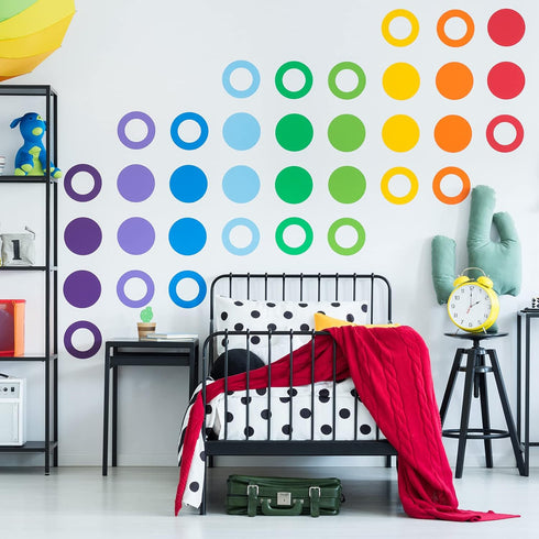 14 Pieces Large Stencil for Painting on Wood Plastic 5 Point Stencil Template Paint Stencils for Fabric Walls Arts Paper Home Decoration (Circle)...