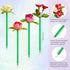 Rose Flower Pens, Mixed Multicolor Rose Ballpoint Pens,16 Pieces Valentine's Day Mother's Day Plush Rose Pens for Birthday Party Wedding Girlfrien...