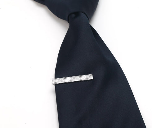 AnotherKiss Mens Skinny Tie Clip Set Fashion Jewelry, 10 Pieces of Silver Tone, 1.57 Inches...