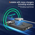 for iPhone 14 Pro (5 in 1) MagSafe Shockproof Anti-Drop Cover Case with Anti-Spy Glass Screen Protector, Camera Lens Protector, and Clean Kits - C...
