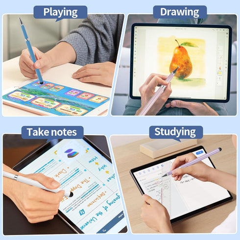 2-in-1 Stylus, Stylus Pen for Touchscreen, 3 PCS Stylus Pen for iPad, High Sensitivity & Precision Suitable for All Touch Screens of iPhone/ipad/A...