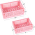 2-Pack Mini Foldable Plastic Baskets for Organizing and Storage, Collapsible Storage Crate for Home Kitchen Bedroom Bathroom Office (5.9x3.8x2.2, ...