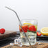 18 Piece Silver Stainless Steel Straws, 8.5 '' Reusable Drinking Straws,with Portable pouch (8 Straight/8 Bent/2 Brushes)...