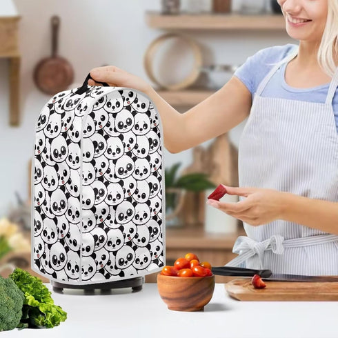 chaqlin Blender Covers, Small Appliance Covers, Kitchen Decorative, Machine Washable Food Processor Dust Cover, Cute Panda Print...